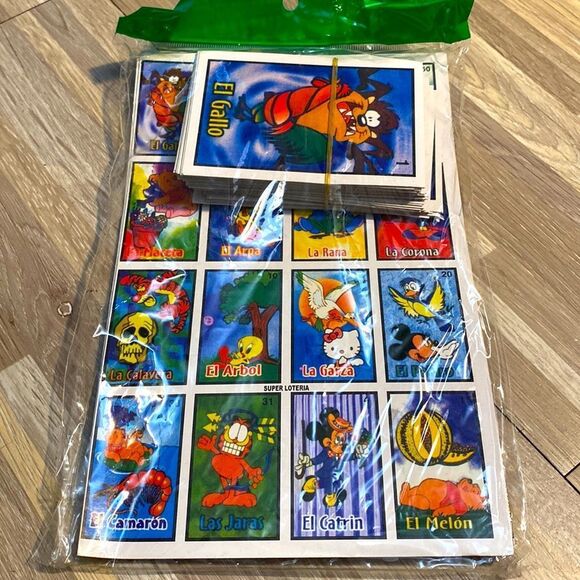 Bingo Disney vintage characters Mexican Loteria unique family game night 90s - Picture 4 of 4